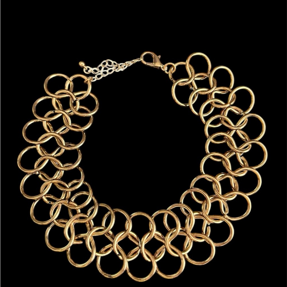 NWOT URBAN OUTFITTERS Chainmail Statement Gold Choker Necklace